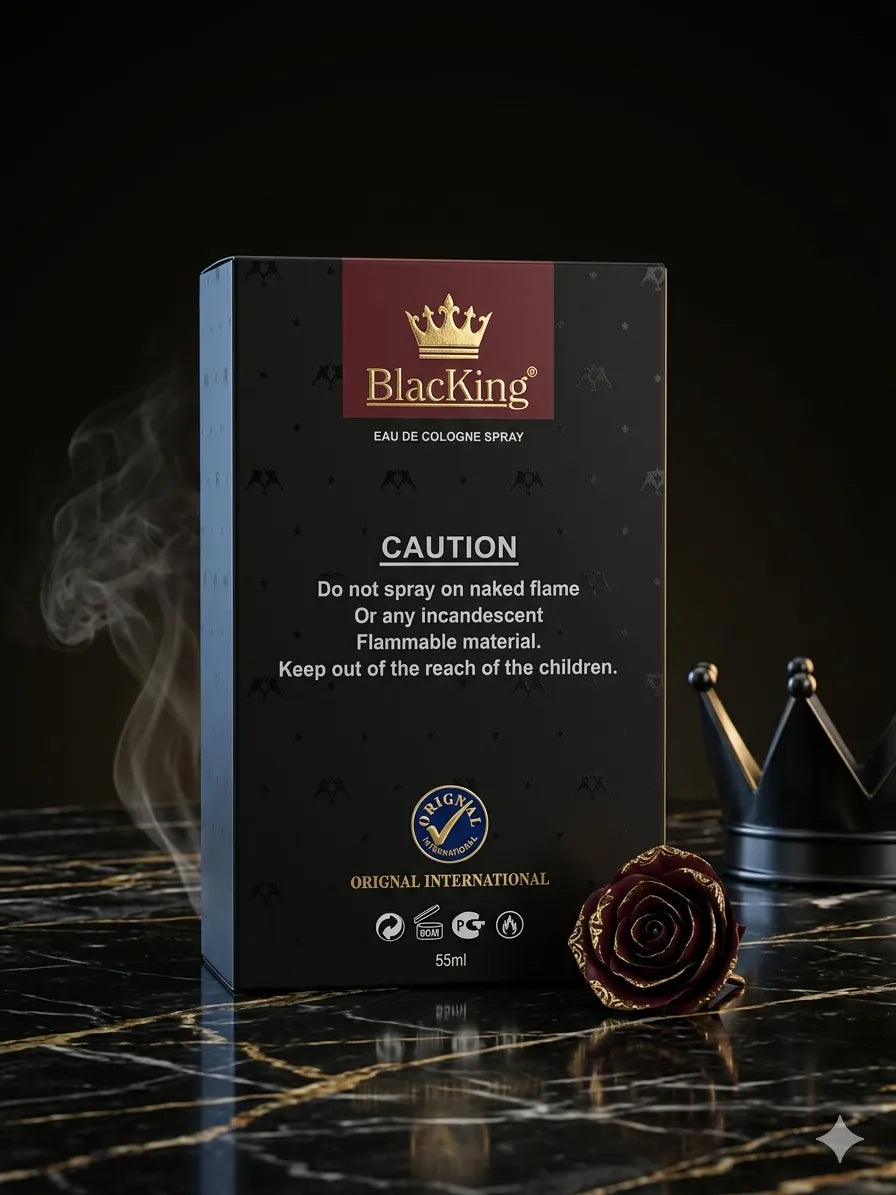 Black King Eau De Cologne Spray 100ml For Men