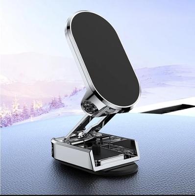 Silver Phone Holder with Cable Winder for Desk