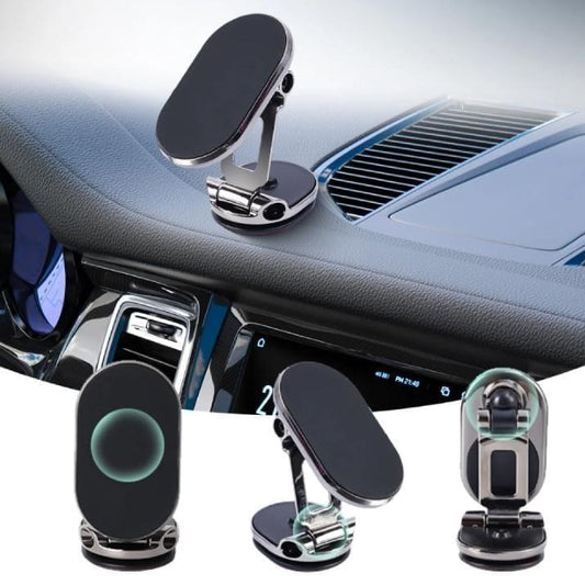 Silver Phone Holder with Cable Winder for Desk