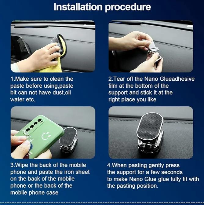 Silver Phone Holder with Cable Winder for Desk