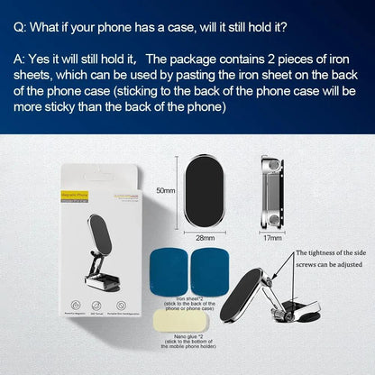 Silver Phone Holder with Cable Winder for Desk