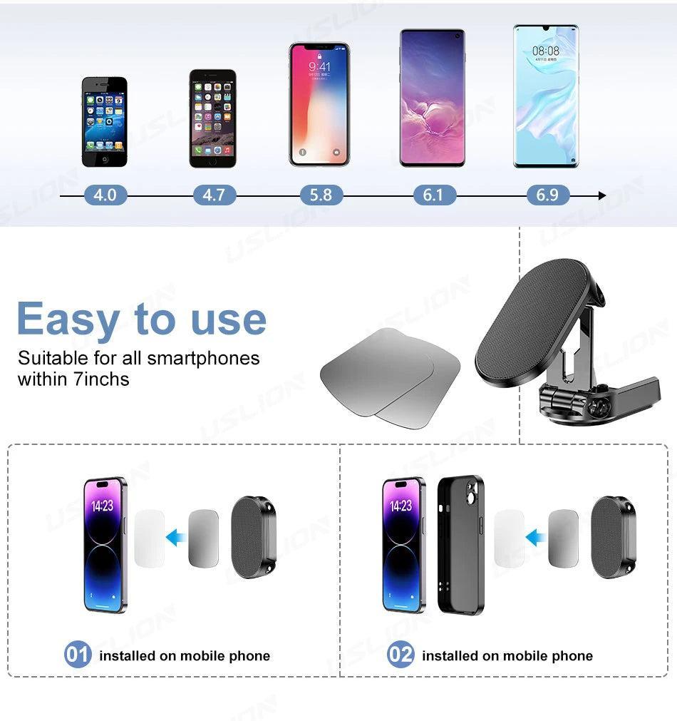 Silver Phone Holder with Cable Winder for Desk